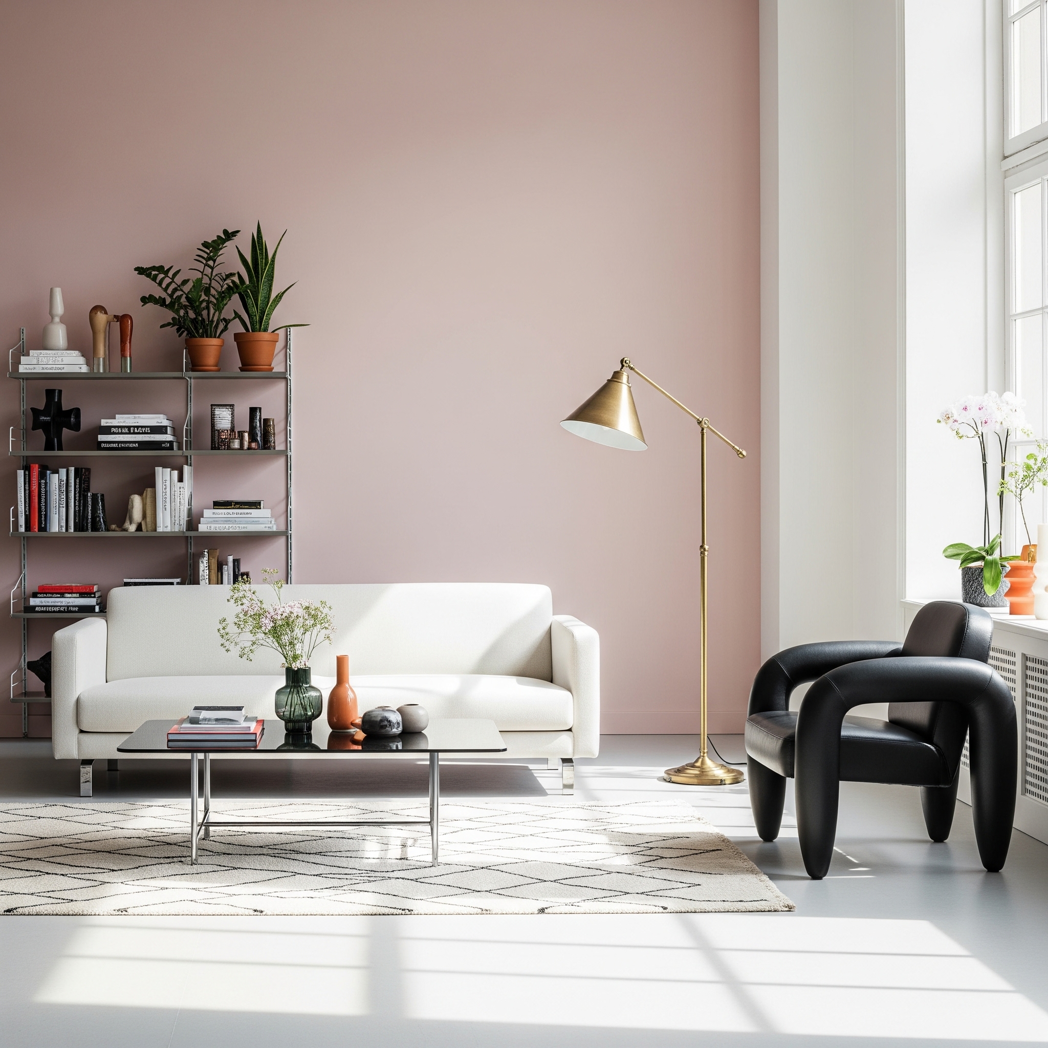 Modern real estate office with professional agents